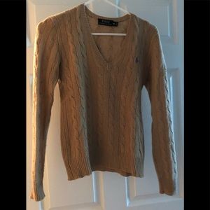 Tan Ralph Lauren wool sweater